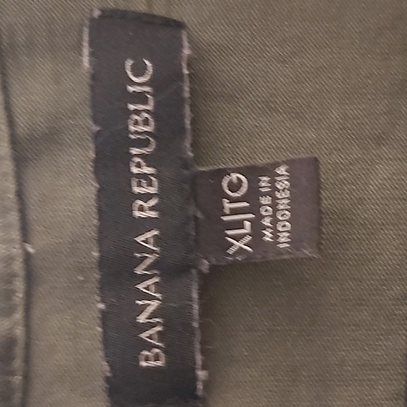 Blouse green with buttons XL banana republic - Picture 4 of 4